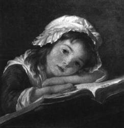 портрет Жюли с Библией