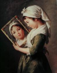 портрет дочери Жюли с зеркалом